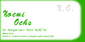 noemi ochs business card